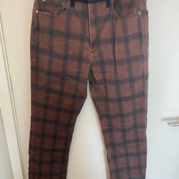 WeWoreWhat New With Tags Plaid Stretchy Jeans - Picture 2 of 6